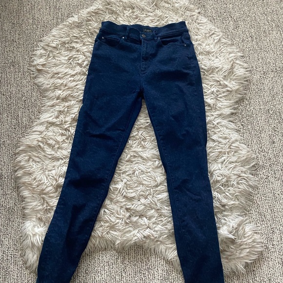 Loft Dark Leopard Print Skinny Jeans EUC - Picture 2 of 9